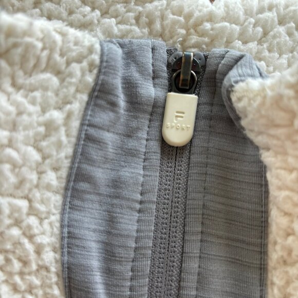 FILA Zip Up Fleece Teddy Jacket, Sport Tru-Warm Sz M - Picture 5 of 5